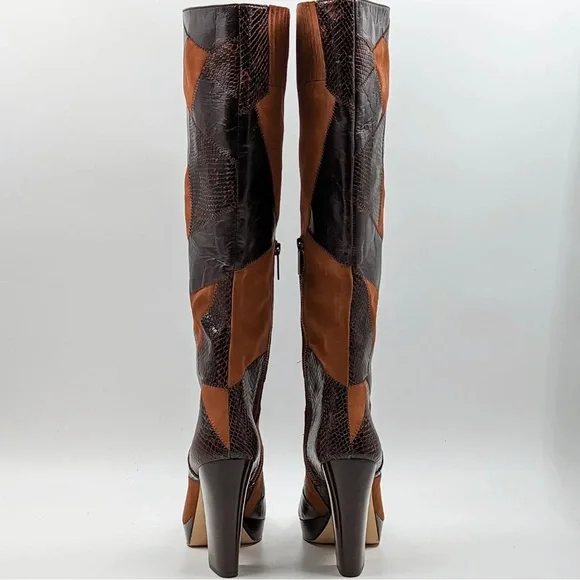 NWT Michael Kors Hanya Patchwork Boot - SZ 10 - Picture 4 of 9